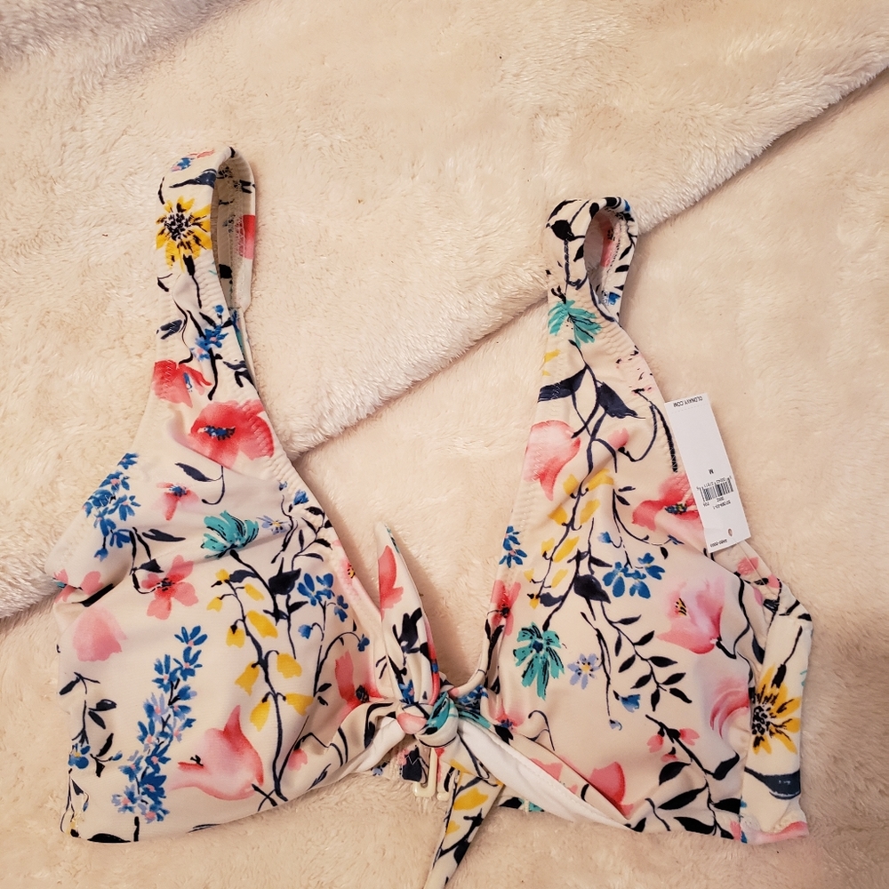 White floral bikini top